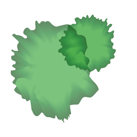 A green watercolor abstract stain with splashes modern creative vector illustrationのイラスト素材