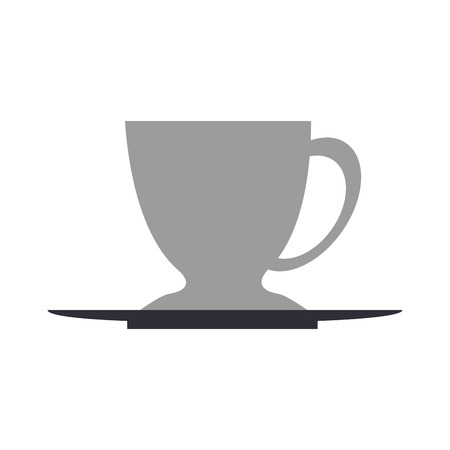tea cup and plate icon image vector illustration designのイラスト素材