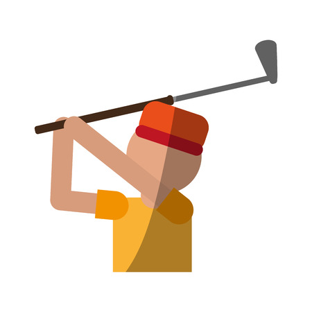 player golf related icon image vector illustration designのイラスト素材