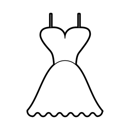 sketch silhouette image wedding dress fashion design vector illustrationのイラスト素材