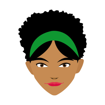 cute face woman female hairstyle beautiful vector illustrationのイラスト素材