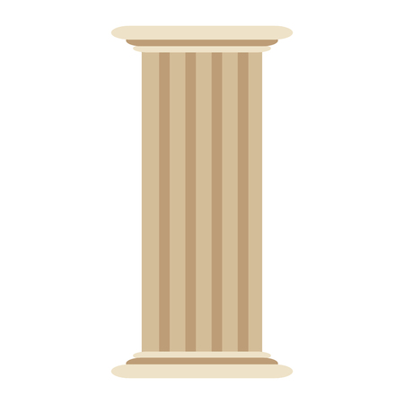 roman column antique architecture construction decoration vector illustrationのイラスト素材