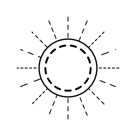 round linear emblem decoration empty vector illustrationのイラスト素材