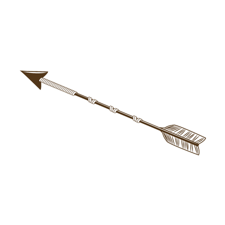 vintage arrow ornament antique symbol vector illustrationのイラスト素材