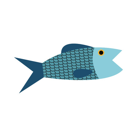 fish fresh food healthy cartoon vector illustrationのイラスト素材