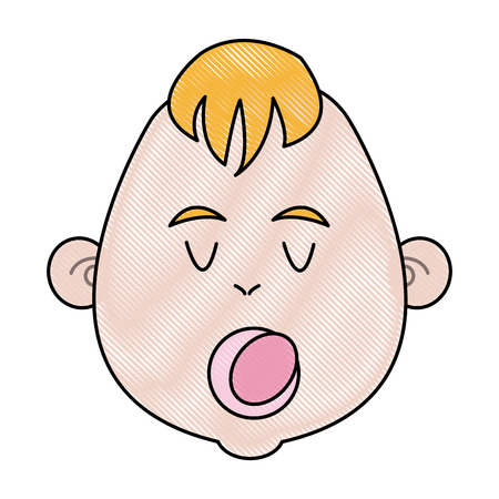 Cartoon baby jesus icon. christmas design. vector illustrationのイラスト素材