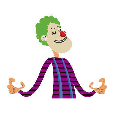 clown juggler festival funfair showing vector illustrationのイラスト素材