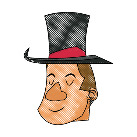 character man host circus show image vector illustrationのイラスト素材