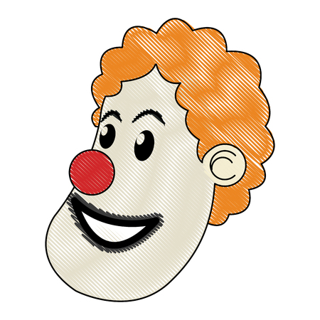 character clown circus juggler cheerful image vector ilustrationのイラスト素材