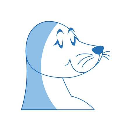 seal animal circus carnival show image vector illustrationのイラスト素材