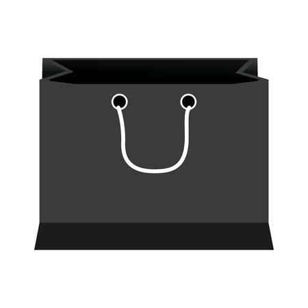 paper bag shopping commercial empty vector illustrationのイラスト素材