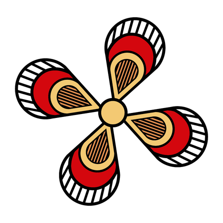 flower decoration abstract beauty decoration black line drawn vector illustrationのイラスト素材