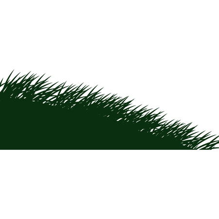 Fresh green grass on transparent background. Spring or summer. Vector Illustration.のイラスト素材