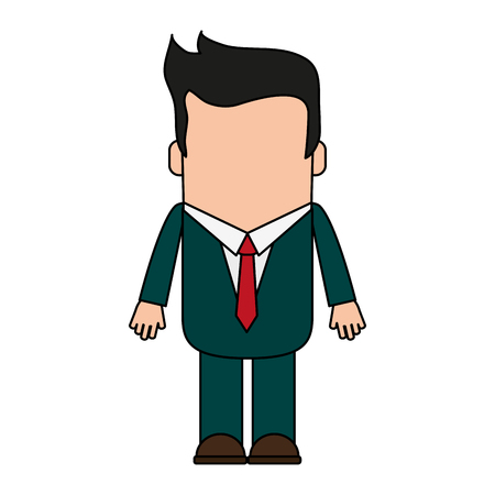 Cartoon man profile icon vector illustration graphic designのイラスト素材