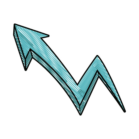 graffiti arrow abstract design creative icon vector illustrationのイラスト素材