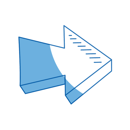 arrow direction orientation web button icon vector illustrationのイラスト素材