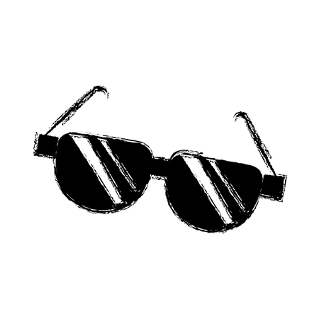 cartoon sunglasses acessory fashion optical image vector illustrationのイラスト素材