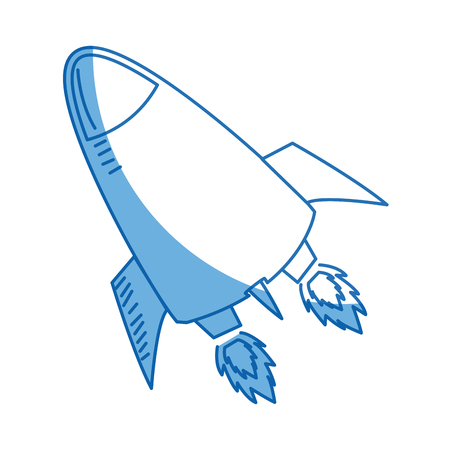 rocket launch. rocket ship business launch product vector illustrationのイラスト素材