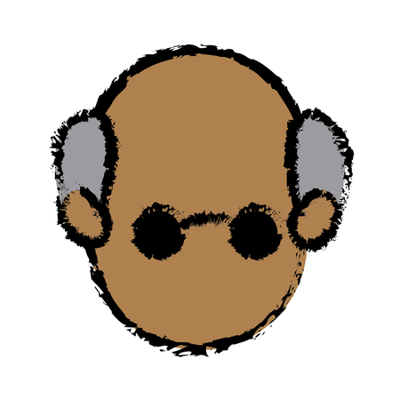 face head man father male image vector illustrationのイラスト素材