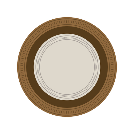 casino chip vintage style ace, poker game icon vector illustrationのイラスト素材