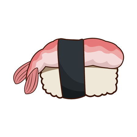 chinese traditional food sushi style vector illustrationのイラスト素材