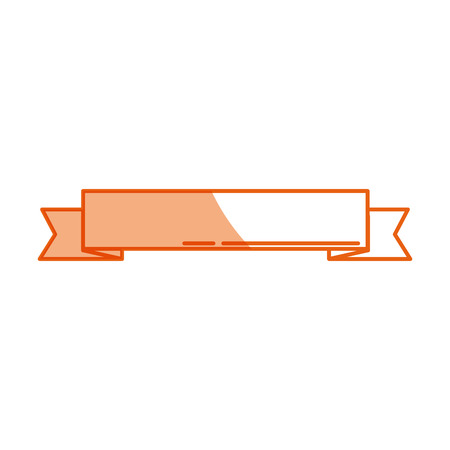 ribbon banner ornament decoration blank icon vector illustrationのイラスト素材