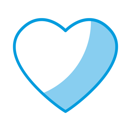 heart drawing love valentine celebration passion romance vector illustrationのイラスト素材