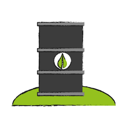 Ecological flat illustration vector design icon graphic drawのイラスト素材