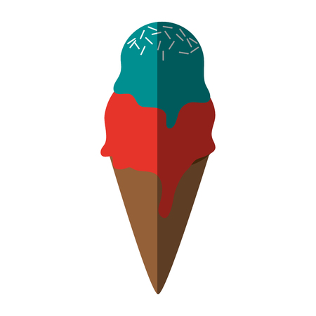 ice cream cone icon image vector illustration designのイラスト素材