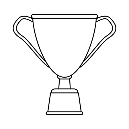 trophy cup icon image vector illustration design  black lineのイラスト素材