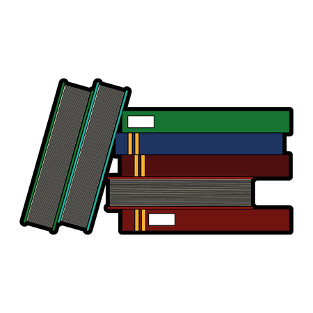 pile of books icon image vector illustration designのイラスト素材