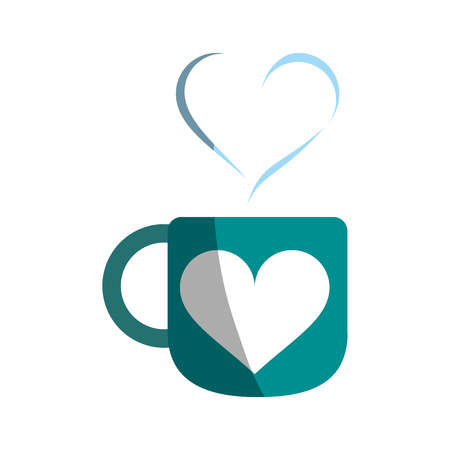 gift heart flat illustration icon vector design graphic shadowのイラスト素材