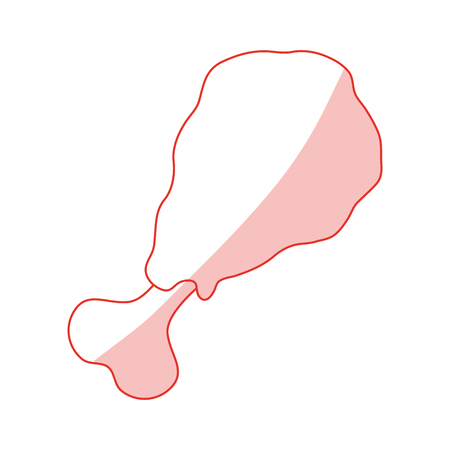 Chicken prey shadow illustration icon vectir design graphicのイラスト素材