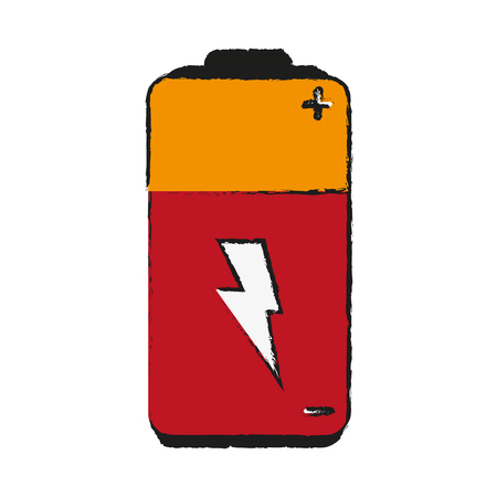 battery illustration cartoon icon vector design graphicのイラスト素材