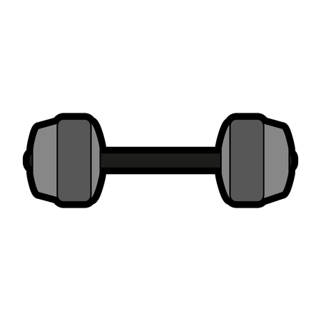 dumbbells sport gym flat icon vector design illustration graphicのイラスト素材
