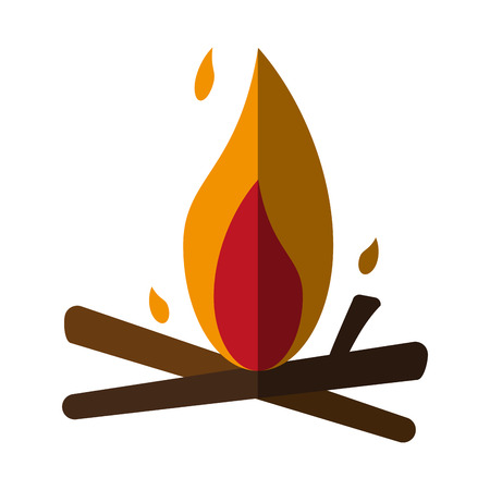 isolated bonfire icon image vector illustration designのイラスト素材