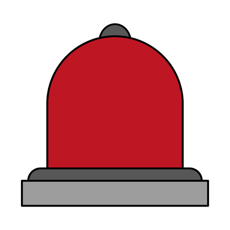 Siren firefighters fire icon vector illustration design graphic flatのイラスト素材