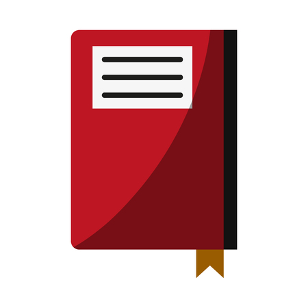 Notebook with page marker icon image vector illustration designのイラスト素材