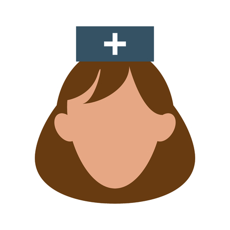 female nurse icon image vector illustration designのイラスト素材