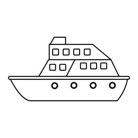 Cruise ship  icon image vector illustration designのイラスト素材