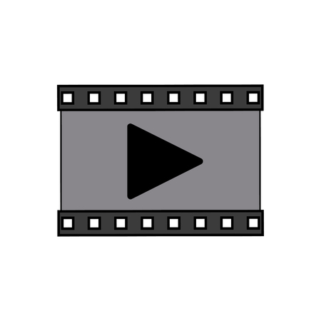 play video multimedia music web icon vector illustrationのイラスト素材