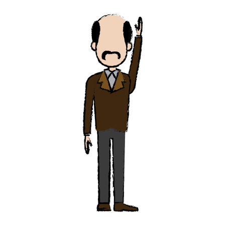 man standing male character people image vector illustrationのイラスト素材