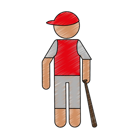 person like sport icon vector illustration design doodleのイラスト素材