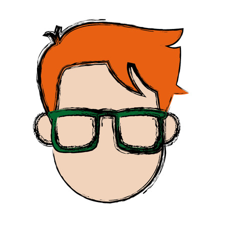 man character head default male image vector illustrationのイラスト素材