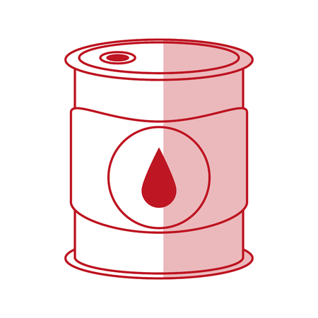 Flat line monocromatic oil barrel over white background vector illustrationのイラスト素材