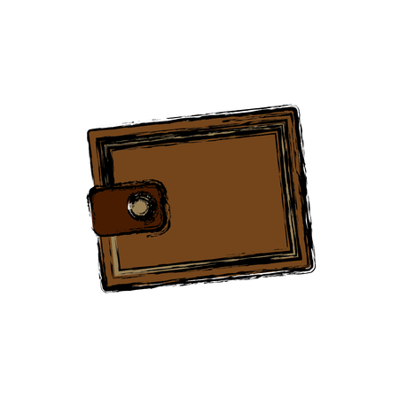 cartoon wallet money concept safety bank icon vector illustrationのイラスト素材