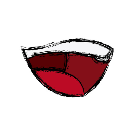 Cartoon mouth teeth people comic vector illustrationのイラスト素材