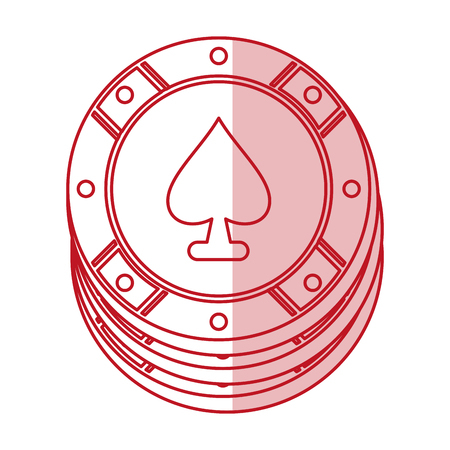 Flat line monocromatic tokens over white background vector illustrationのイラスト素材