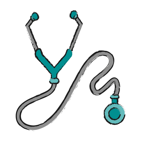 stethoscope or phonendoscope icon image vector illustration designのイラスト素材