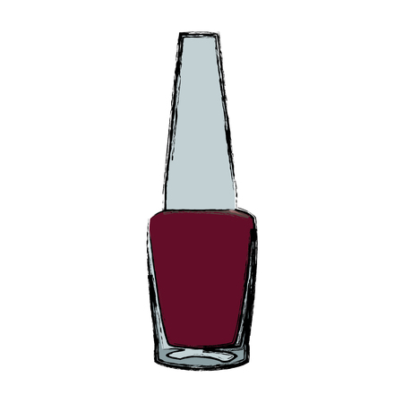 nail polish bottle cosmetic image vector illustrationのイラスト素材